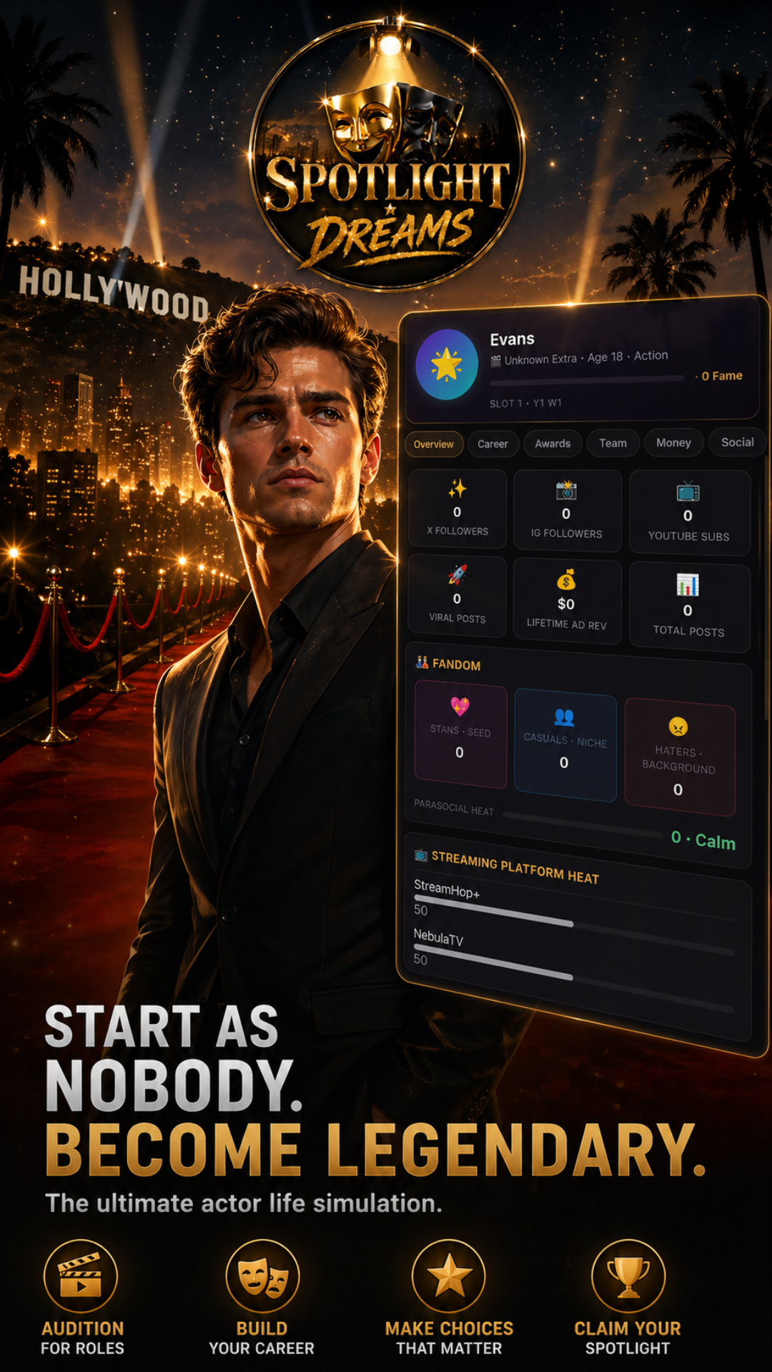 Spotlight Dreams - Start as nobody, become legendary